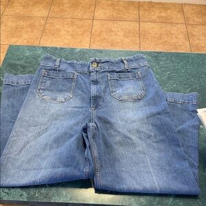 Pilcro Light Blue Straight Leg Jeans